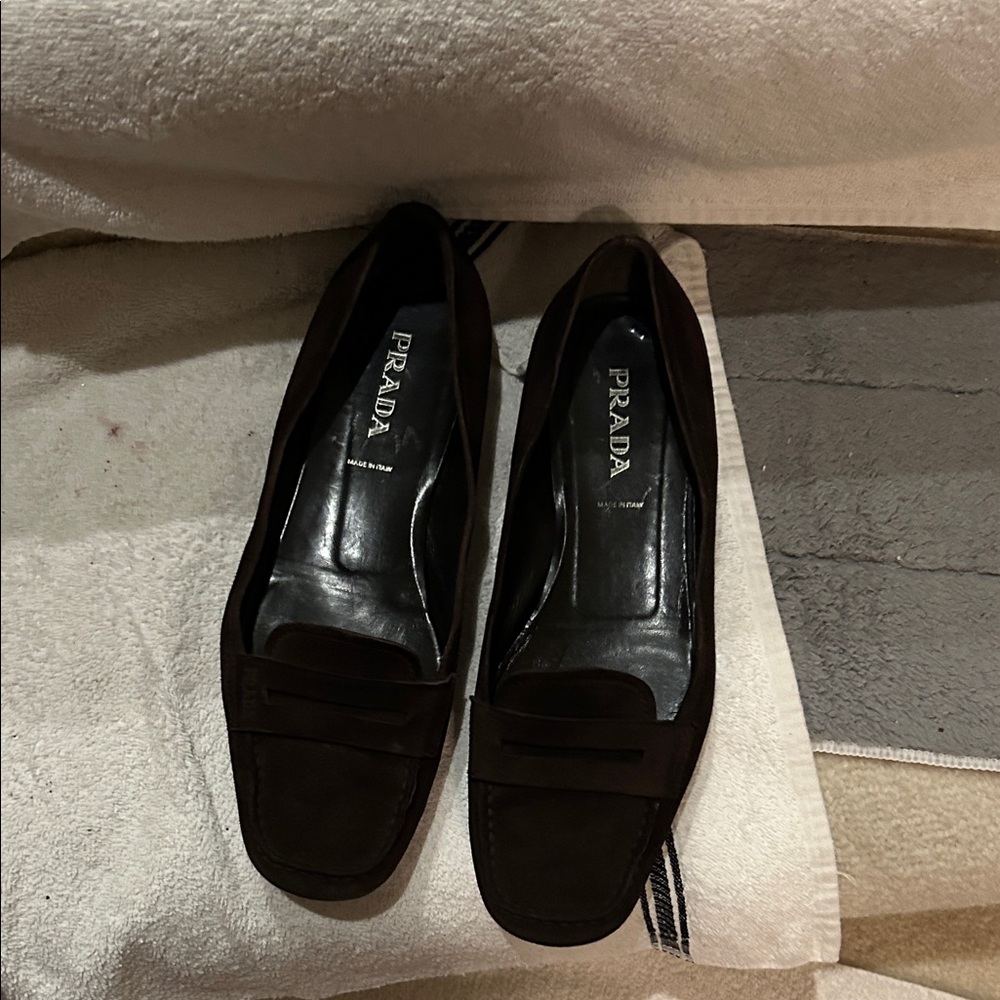 Prada Women's Dark Brown Loafers
